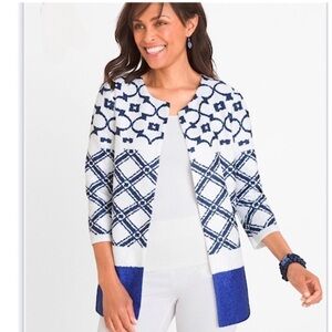 Chico’s New! Travelers Textured Crushed Jacket